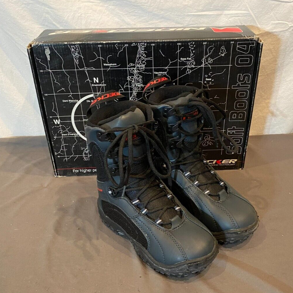 Nidecker Contact Youth All-mountain Snowboard Boots Us 2 Eu 33 New Old Stock