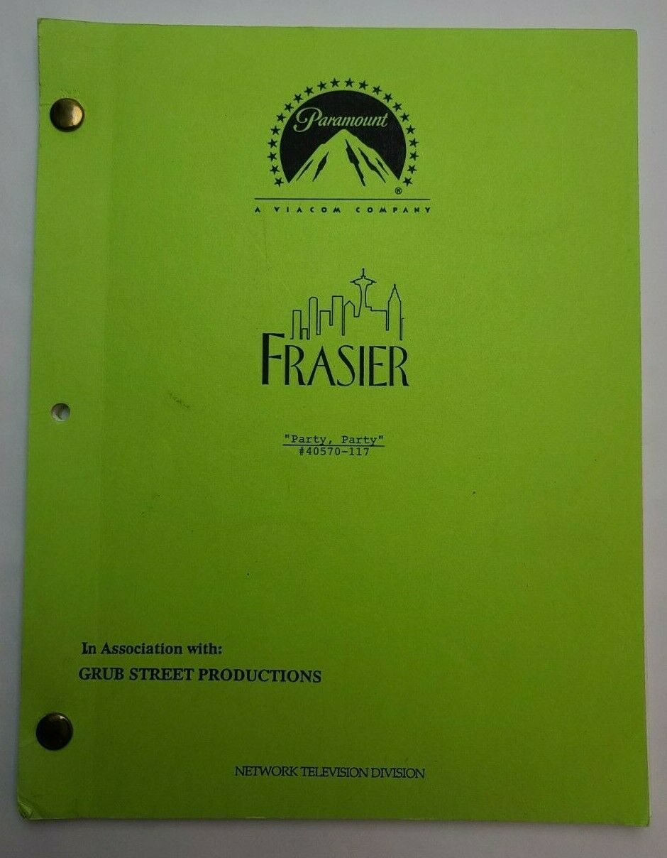 Frasier / David Lloyd 1998 Tv Script, Lisa Waltz & Patrick Kerr "party, Party"