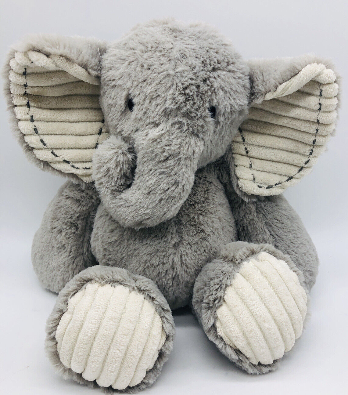 Lambs & Ivy Jungle Safari Gray Plush Elephant Stuffed Animal Toy