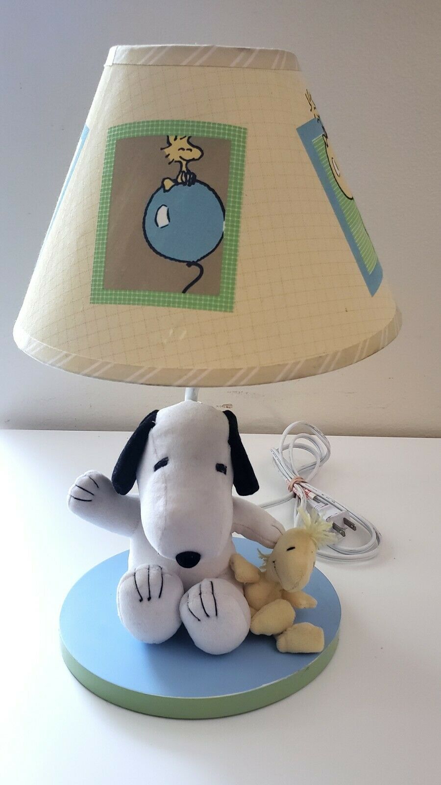 Lambs & Ivy Peek A Boo Snoopy Woodstock Plush Lamp With Shade