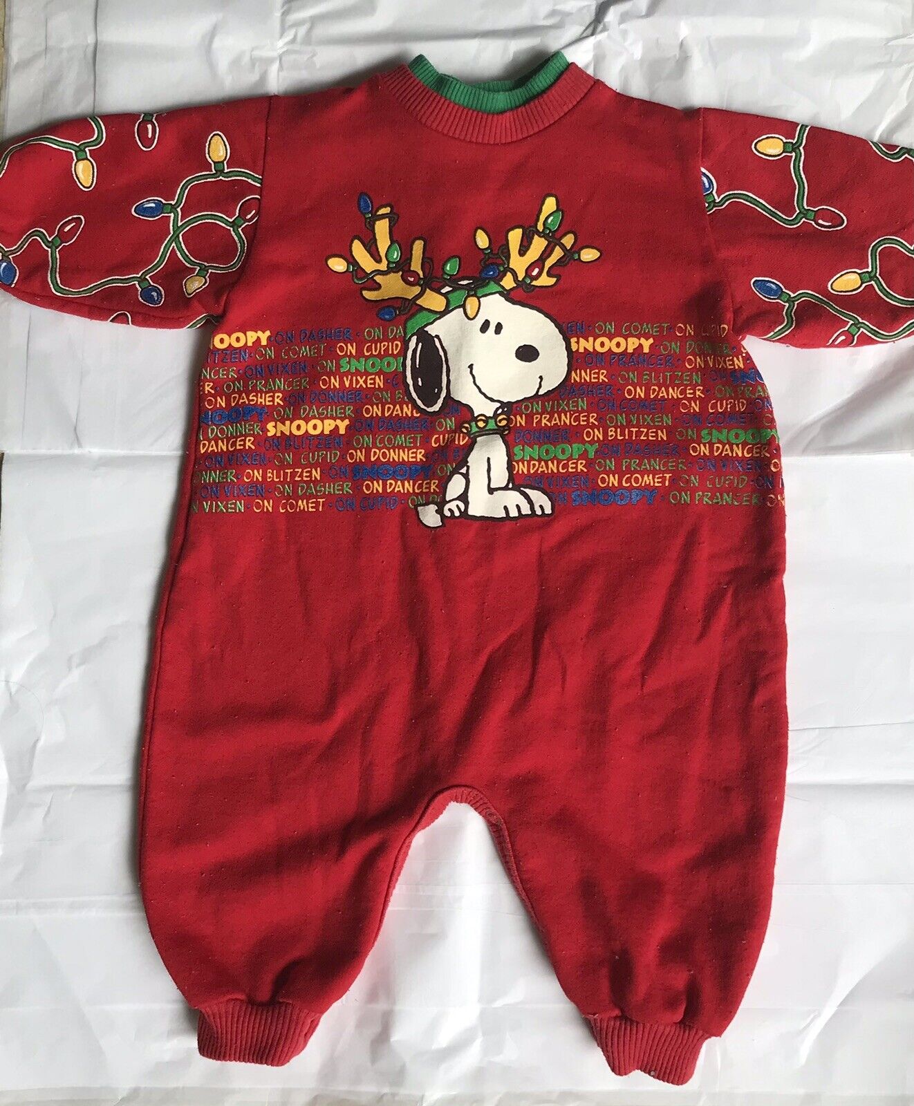 Vintage 1980s Snoopy Brand 6/9months Jumper, 1 Pc Baby Outfit