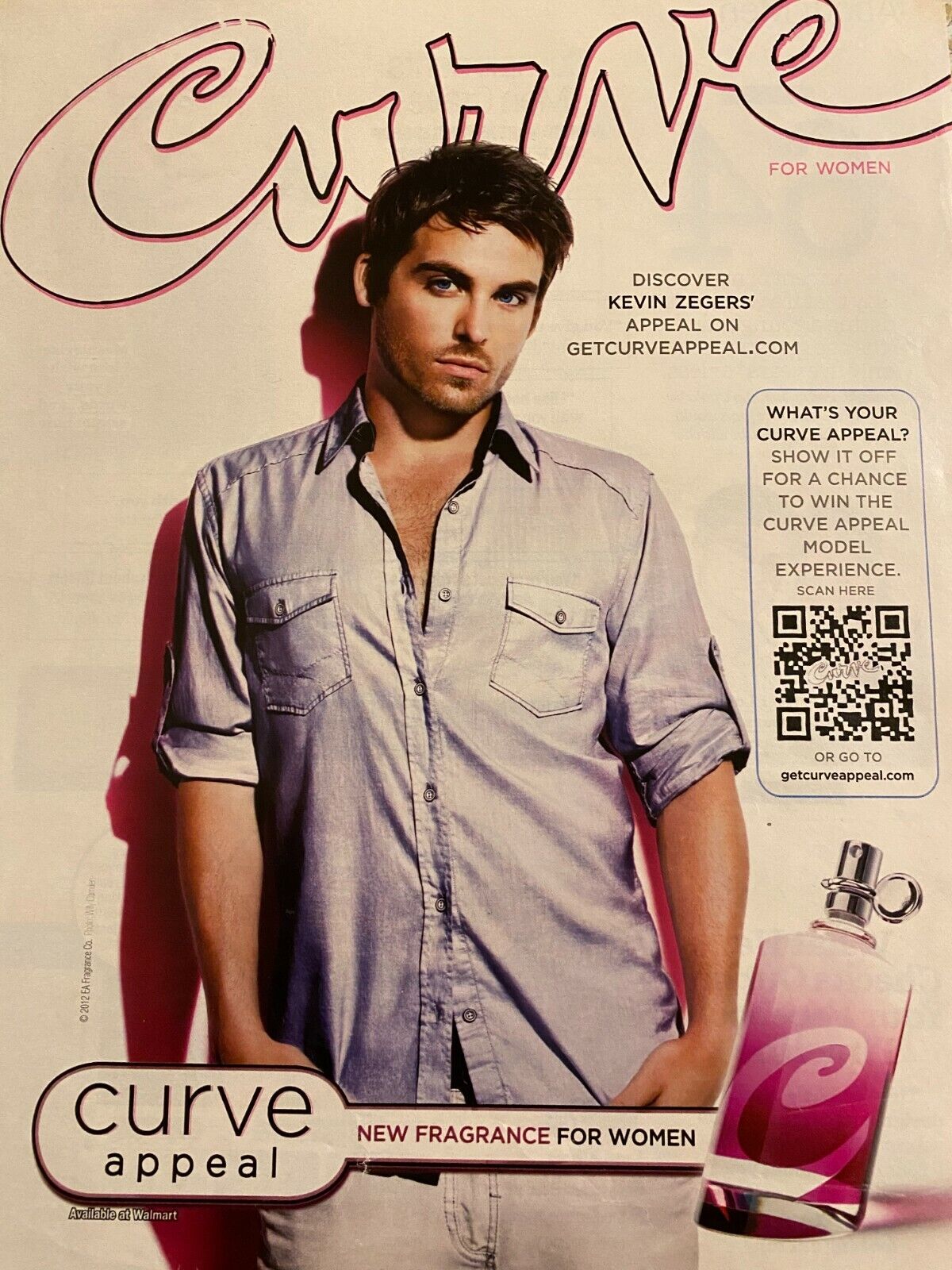 Kevin Zegers, Curve Appeal Fragrance, Full Page Print Ad