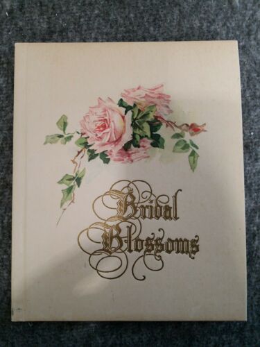 1927 Bridal Blossoms Wedding Guest Record Book Great For Display
