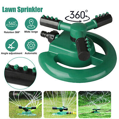 360° Rotating Lawn Sprinkler System Automatic Grass Watering Spray Irrigation Us