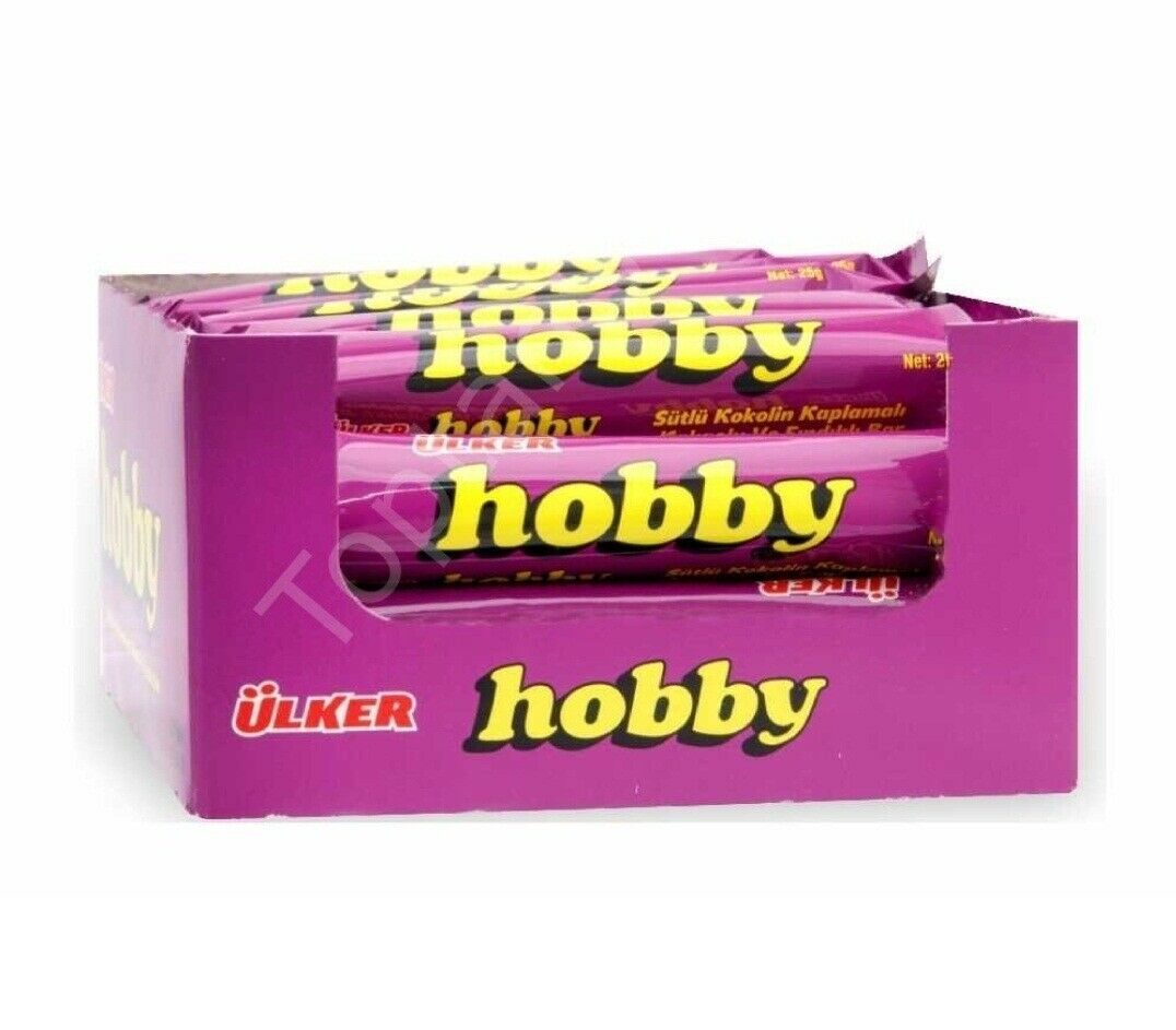 Ulker Hobby Chocolate Hazelnut Bar 25 Gr (24 Pcs) New Listing