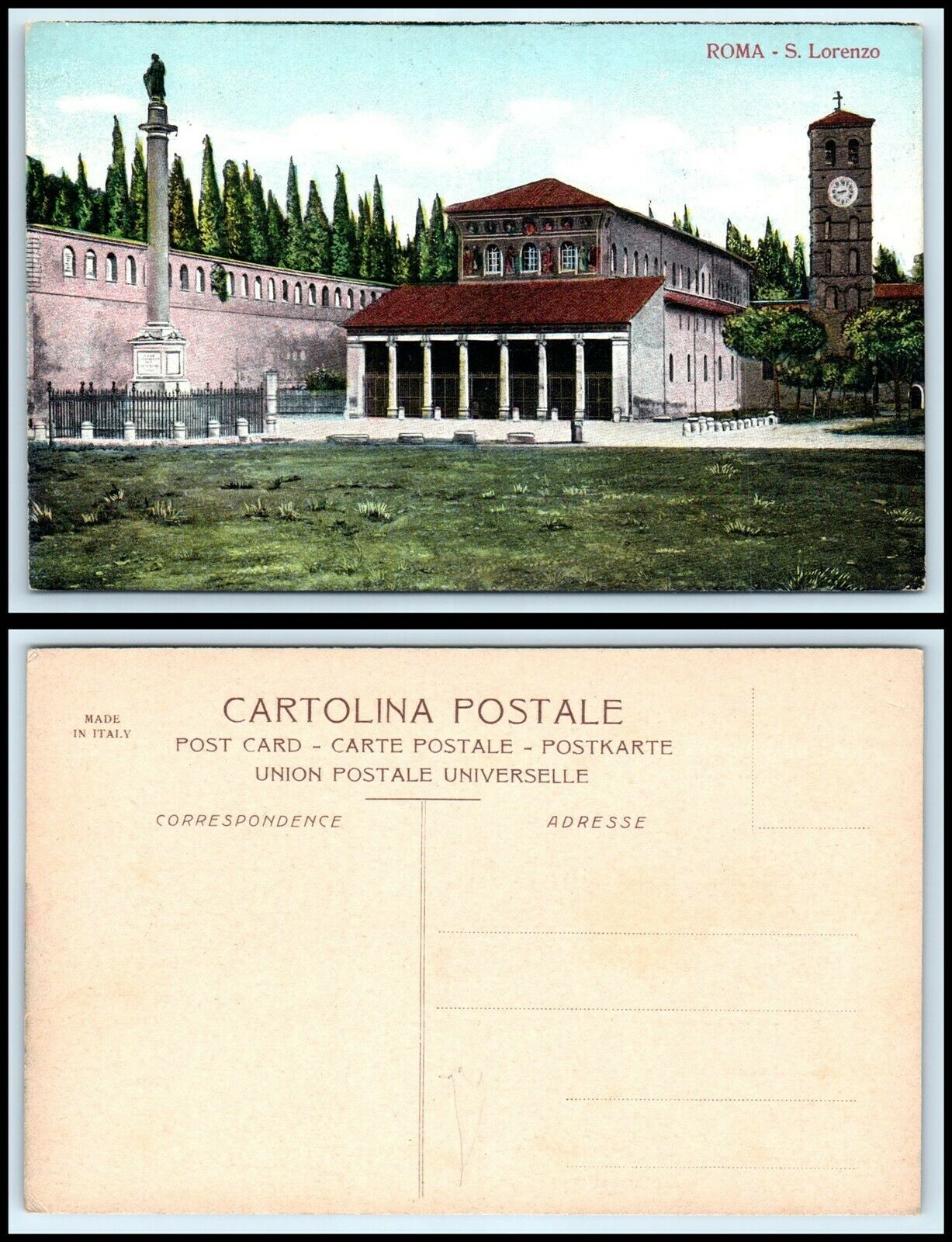 Italy Postcard - Rome, S. Lorenzo R1