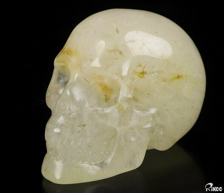 1.8" Quartz Rock Crystal Carved Crystal Skull, Realistic, Crystal Healing