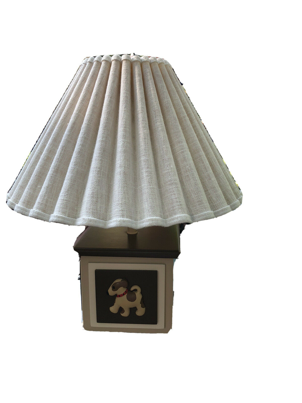 Children's Puppy Dog Tabletop Lamp W/ Shade * Brand New! * Great For A Nursery!