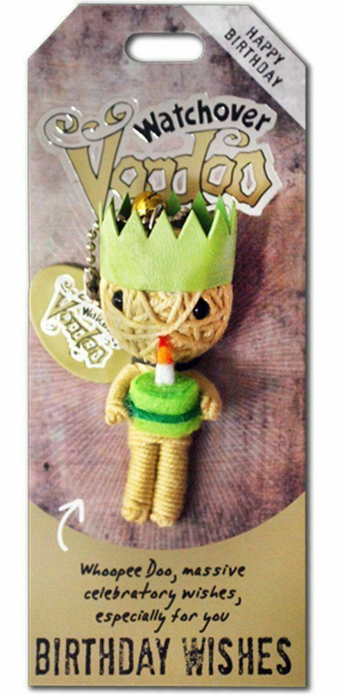 Watchover Voodoo Doll  -  Birthday Wishes   3" New Lucky Charm