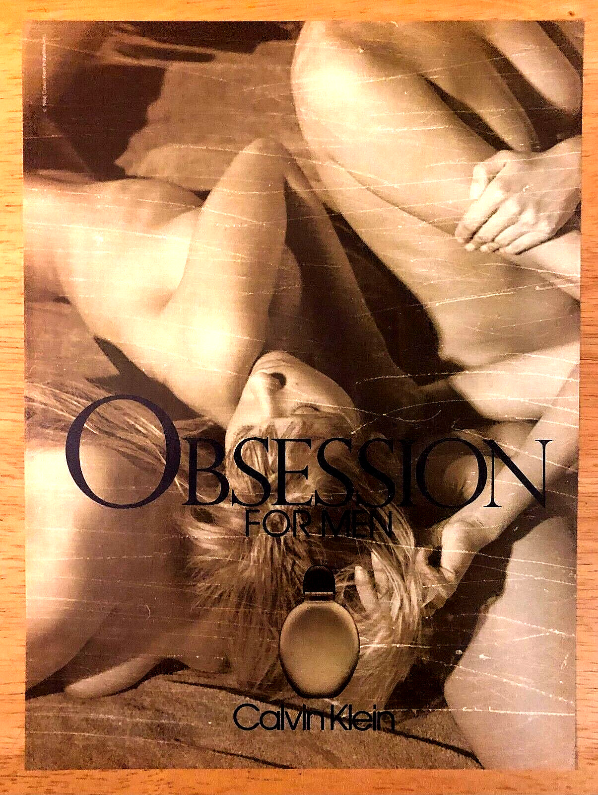 Calvin Klein's Obsession For Men—original 1986 Magazine Print Ad