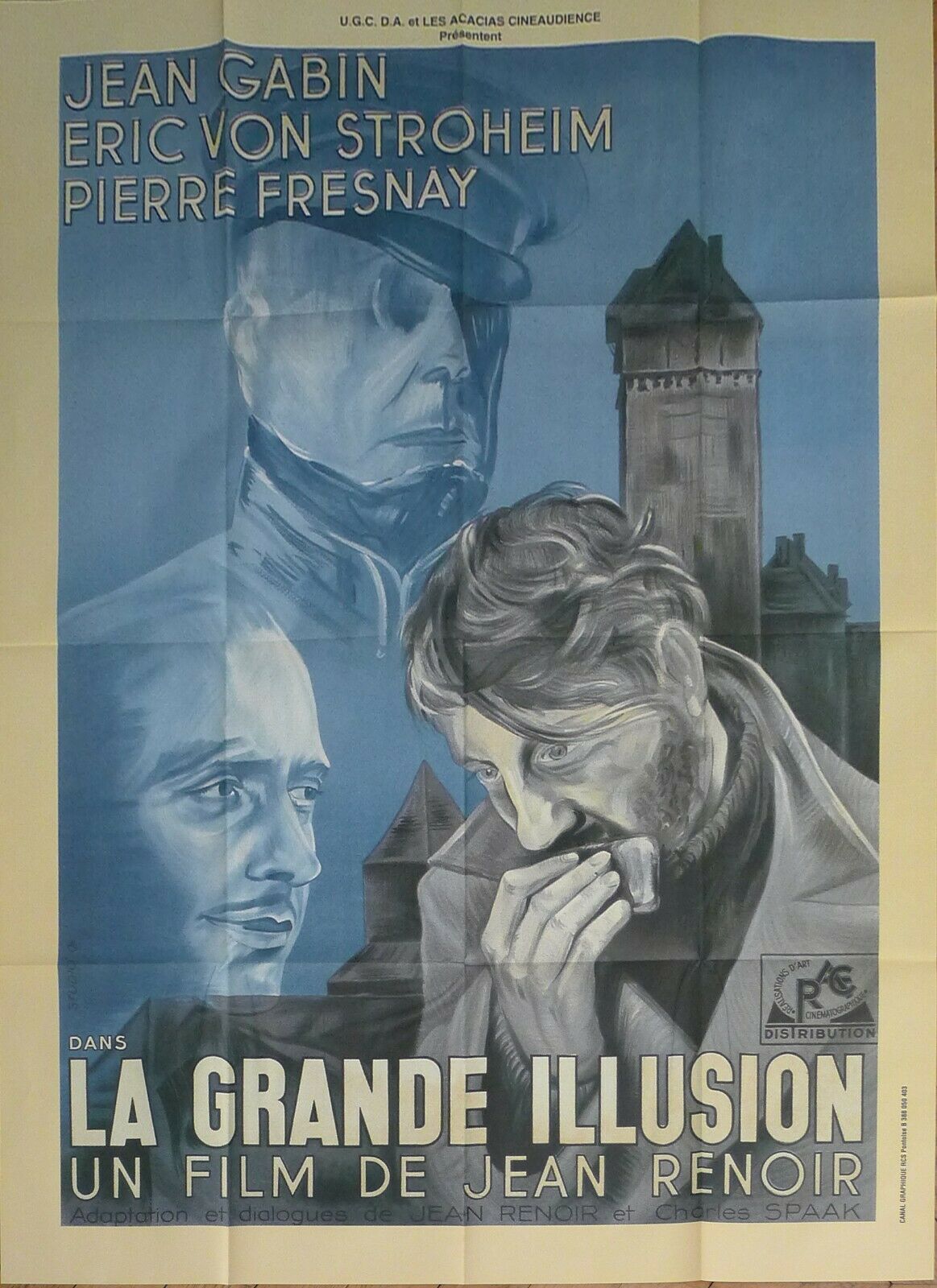 La Grande Illusion - Renoir / Gabin / Von Stroheim - Large Reissue French Poster