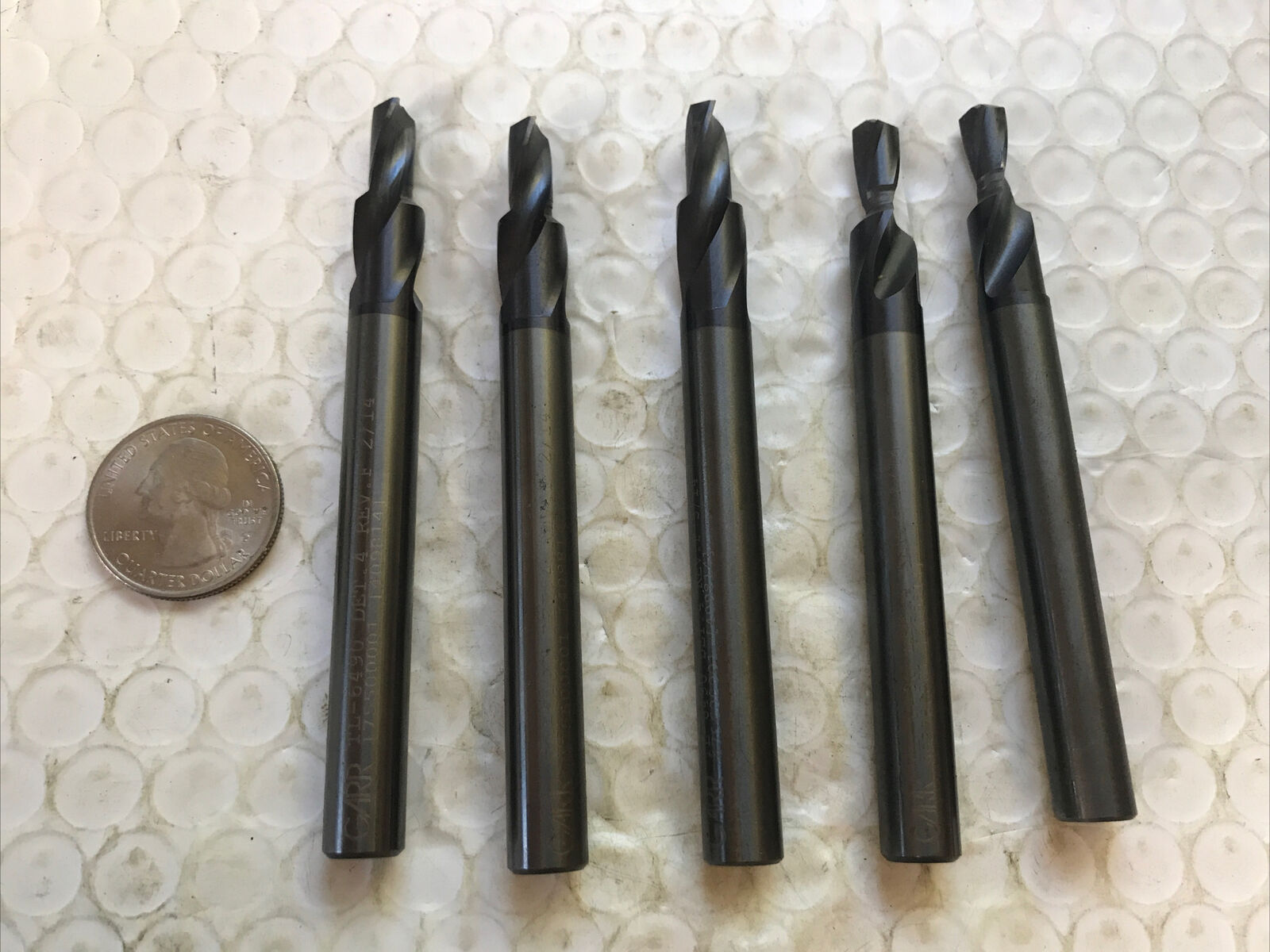 Machinist Tools 5 Garr Solid Carbide 1/4” Step Drills 3/8” Shank