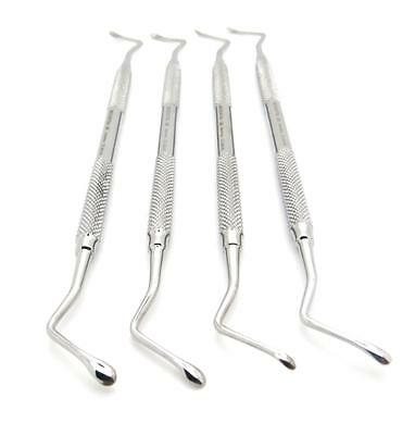 Periodontal Lucas Bone Curettes Set Of 4 Dental Surgical Premium New Instruments