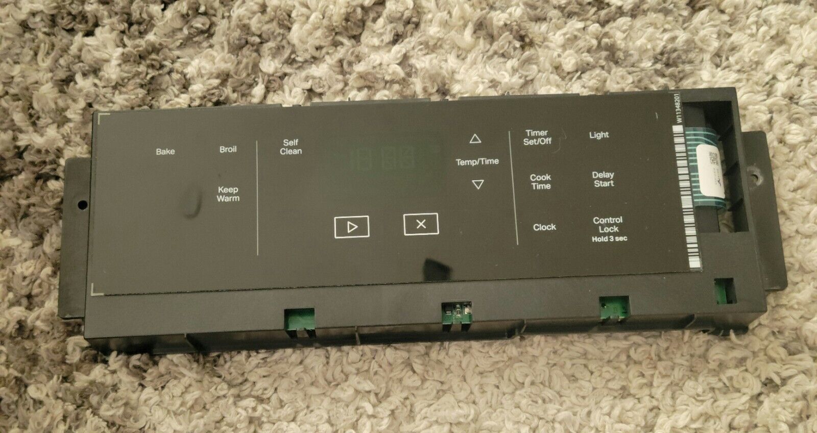 Range Control Board With Black Overlay W11515104