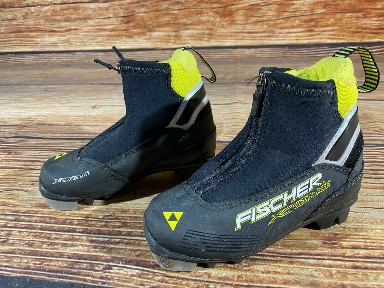 Fischer Xc Ultimate Kids Nordic Cross Country Ski Boots Size Eu28 Nnn F-328