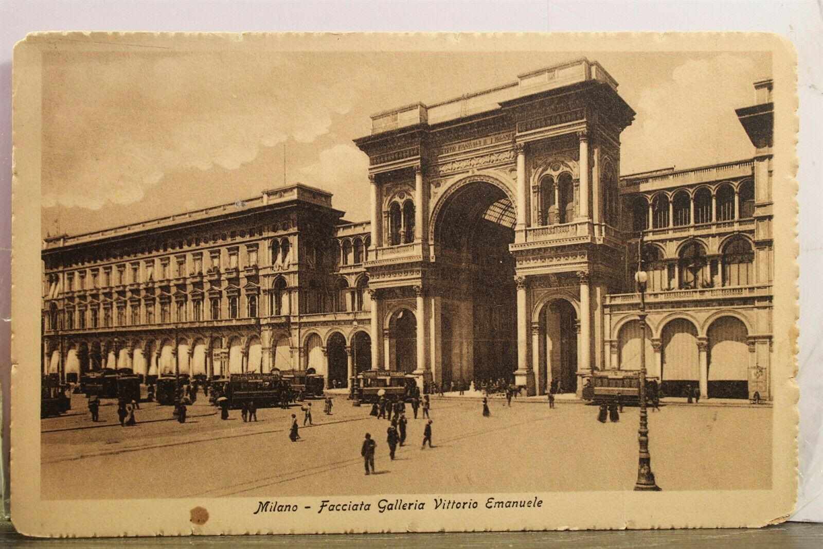 Italy Milan Vittorio Emanuel Gallery Postcard Old Vintage Card View Standard Pc