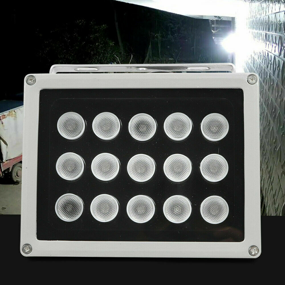 15 Led Illuminator Lamp Ir Infrared Night Vision Security Floodlight Cctv Camera