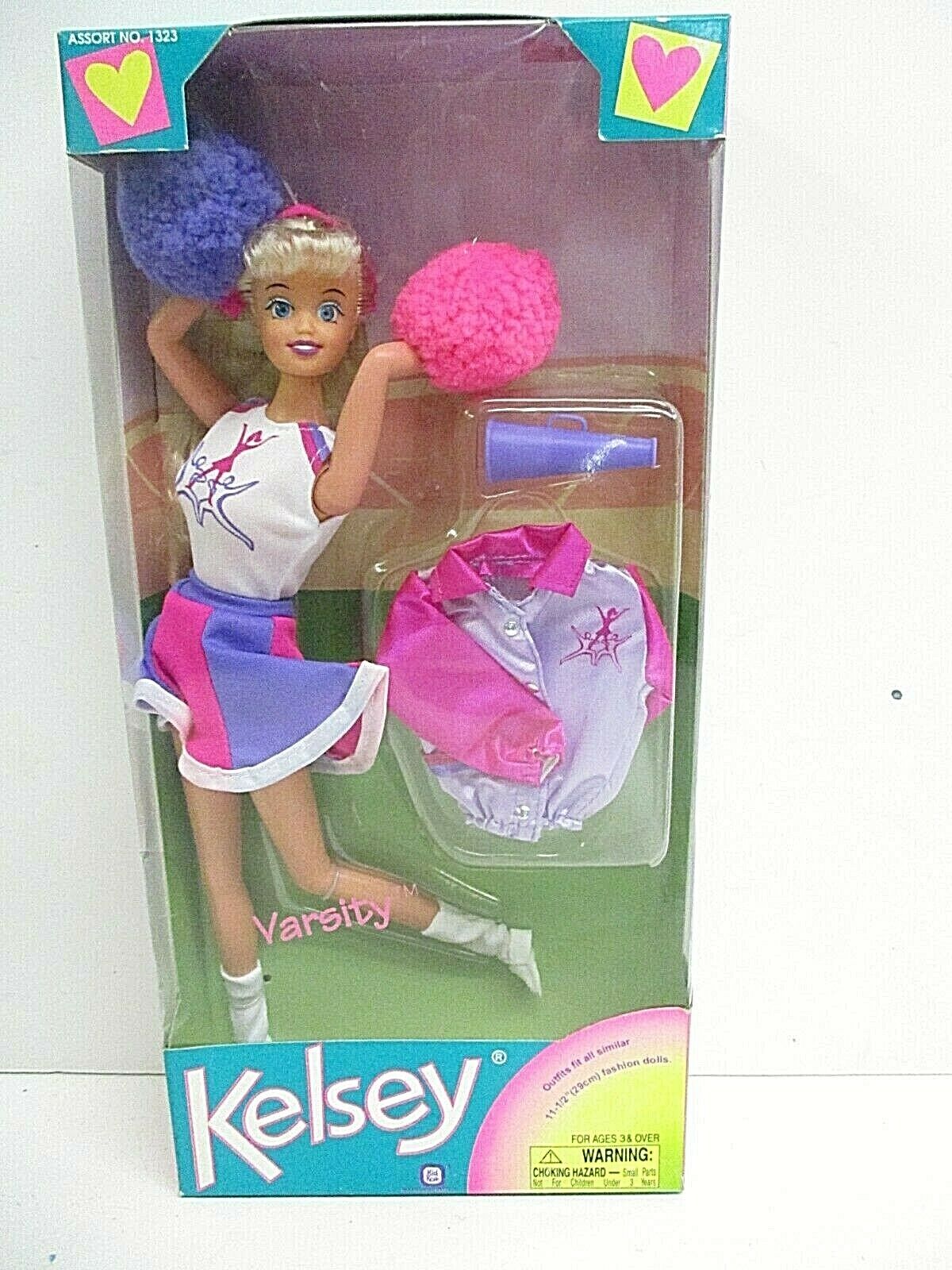 Kelsey Varsity Cheerleader Doll W/ Pom Pom And Jacket. 11.5"