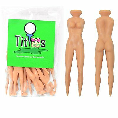 Tittees Naked Lady Golf Tees Plastic Golf Tee And Divot Repair Tool 18 Pack Usa!