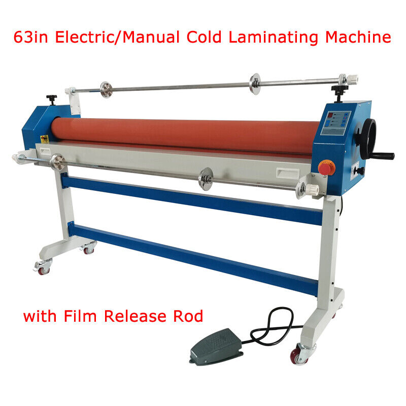 Electric/manual Cold Laminating Machine W/ Film Release Rod 63in Cold Laminator