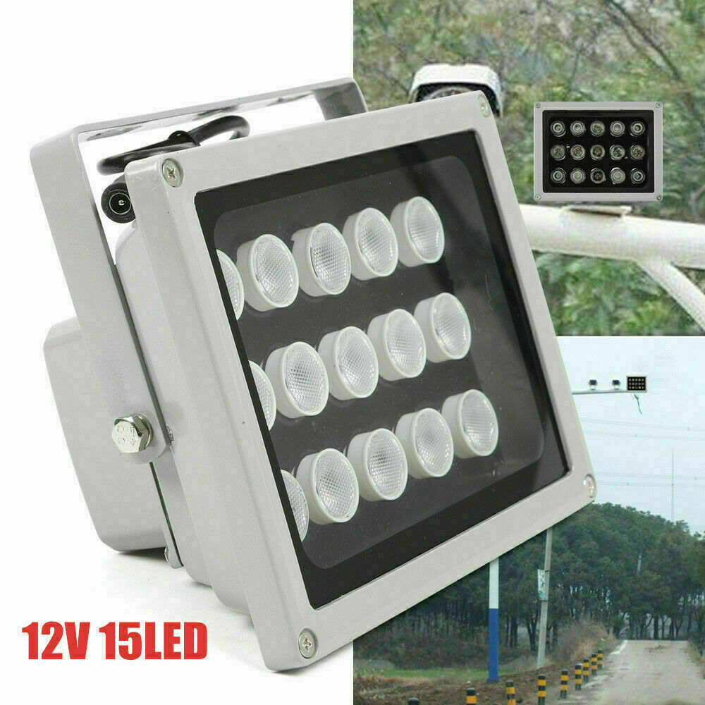 2x Ir Infrared 15 Led Night Vision Illuminator Light Camera Lighting Lamp 12v