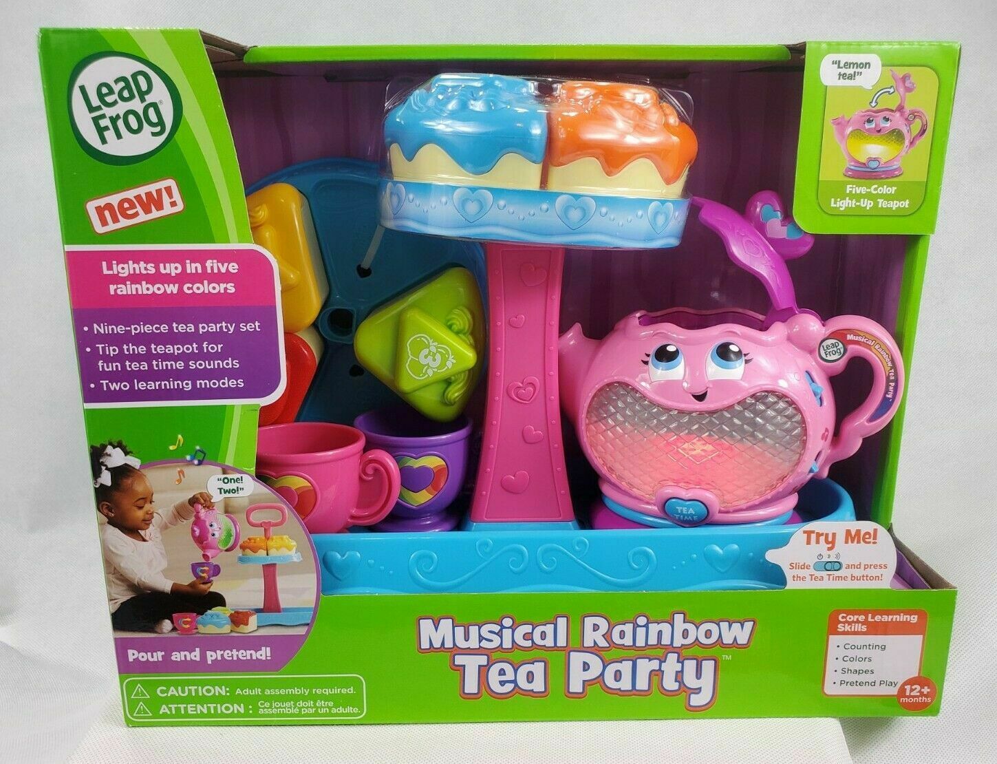 Leap Frog Musical Rainbow Tea Party With Rare Cake Stand New In Box
