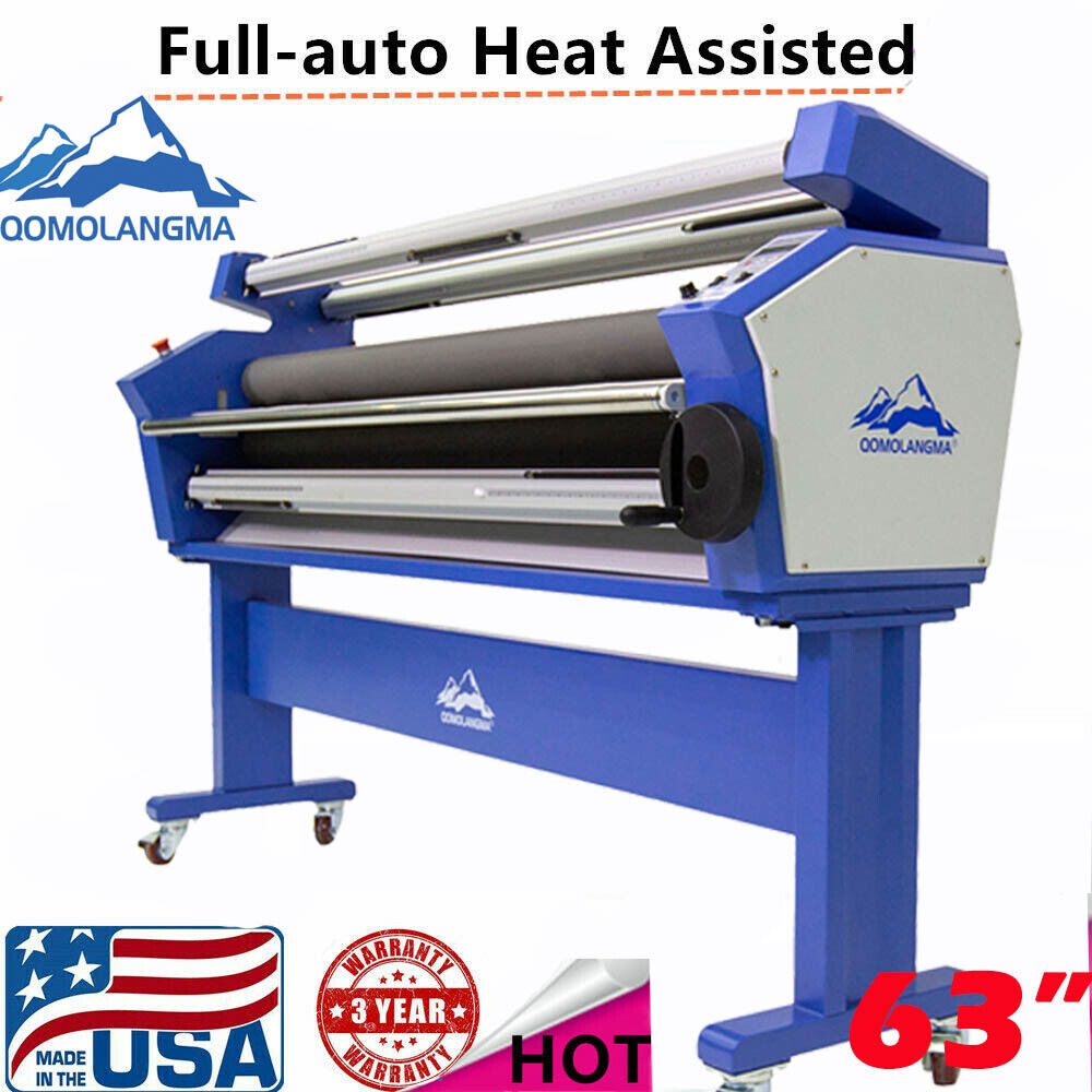 Us 110v 63" 1600mm Auto Cold Laminator Large Laminating Machine Heat Assisted