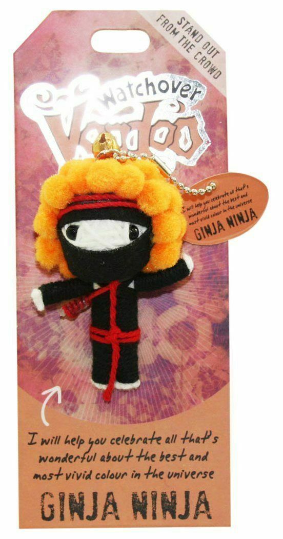 Watchover Voodoo Doll -  Ginja Ninja   3" New Lucky Charm
