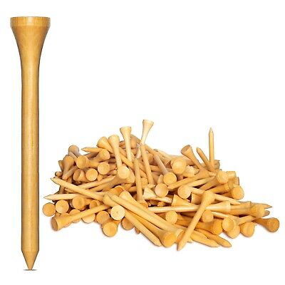 New 1,000 Bamboo Golf Tees 7x Stronger Than Wood 2-3/4" Height - Pga Approved