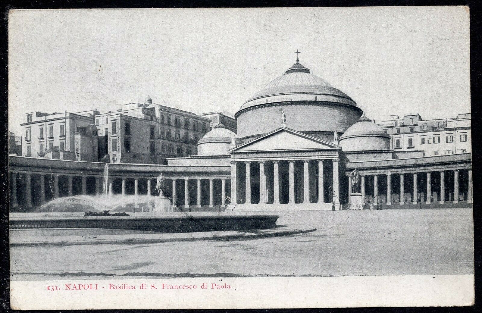 149 - Italy - Napoli - Basilica Di S.francesco Di Paola - Old Postcard