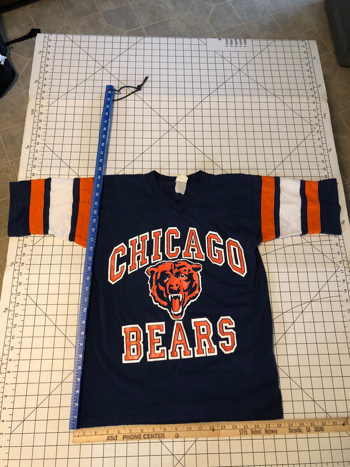 Vintage Single Stitch Chicago Bears T-shirt Size?youth Made Usa Navy