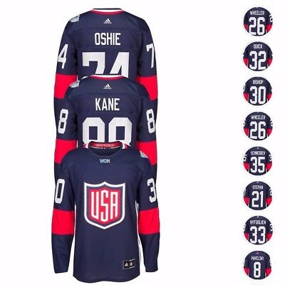 Nhl 2016 Adidas Premier "world Cup Of Hockey" Usa Player Jersey Men's Navy