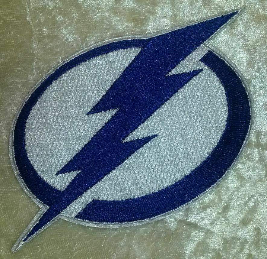 Tampa Bay Lightning 3.5" Iron On Embroidered Patch ~usa Seller~