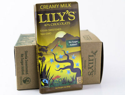 Lily's Sweets - Creamy Milk Chocolate Bar - 3 Oz - 1 Bar - Sugar / Gluten Free