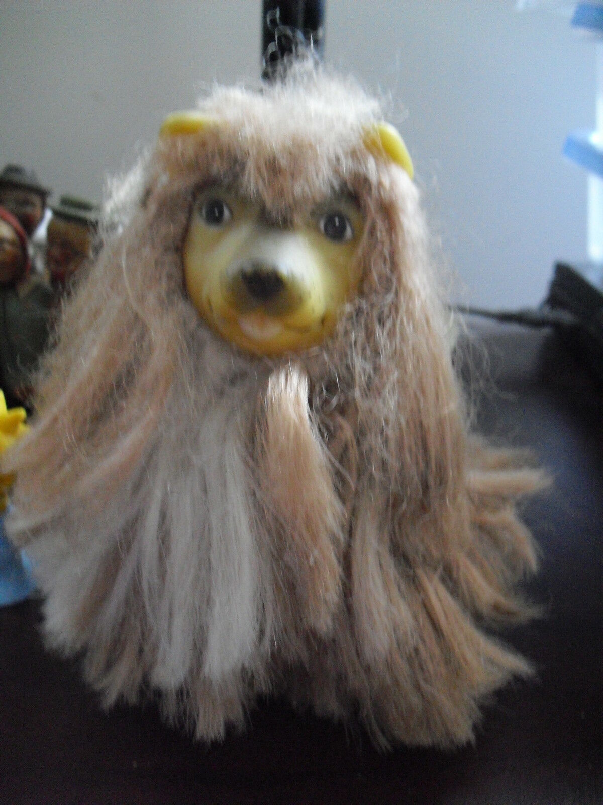 Odd Vintage 1960s Vinyl And Hair Lassie Dog Doll 5 1/4" Tall