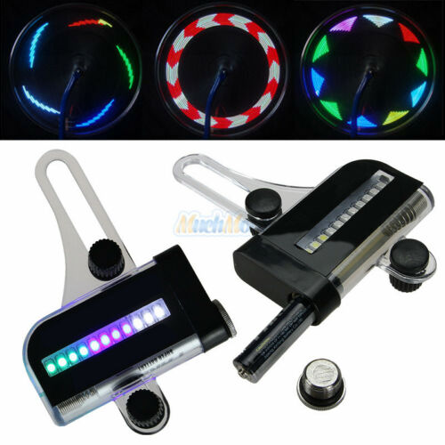 22 Led Motorcycle Cycling Bicycle Bike Wheel Signal Tire Spoke Light 30 Changes