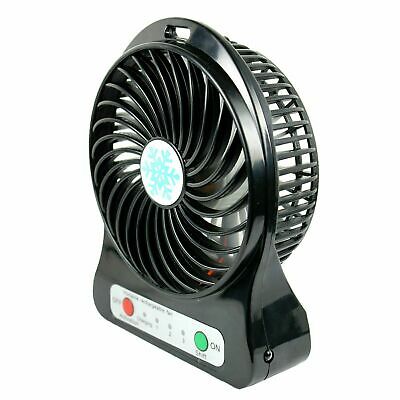 Portable Rechargeable Led Fan Air Cooler Mini Operated Desk Usb - 18650 Battery