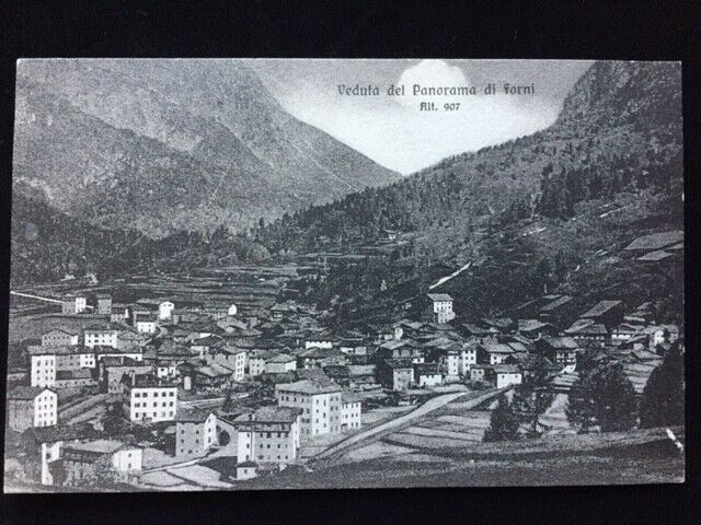 Vintage Veduta Del Panorama Di Forni Italy Postcard