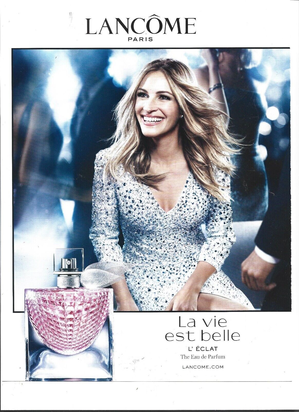 2017 Julia Roberts Lancome La Vie Est Belle Perfume Magazine Ad