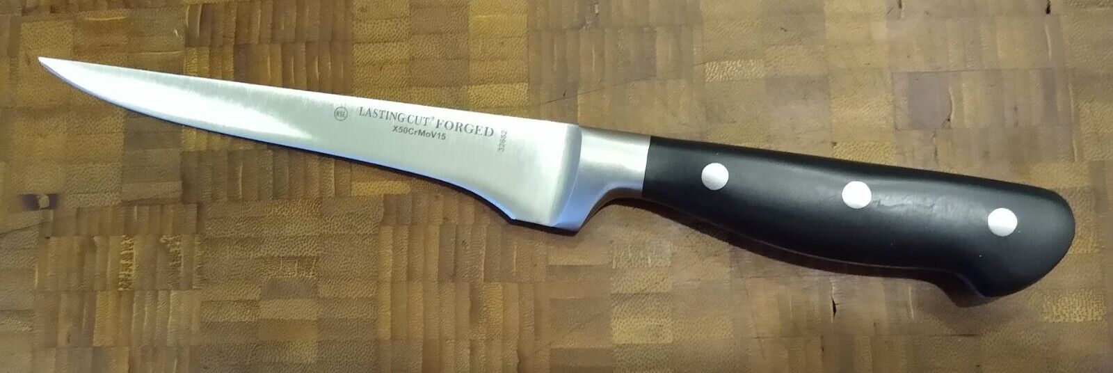 6" Boning Knife~lasting Cut~fully Forged Blade~x50crmov15 German Steel Nsf Rated