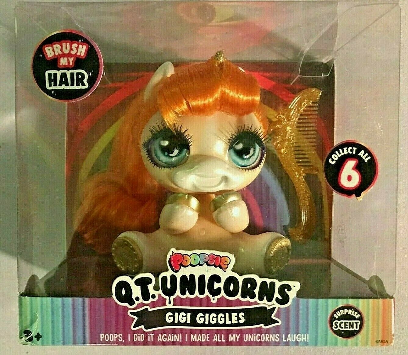 Poopsie Q.t. Unicorns Gigi Giggles Ultra Rare Series 1 **new Hard To Find**