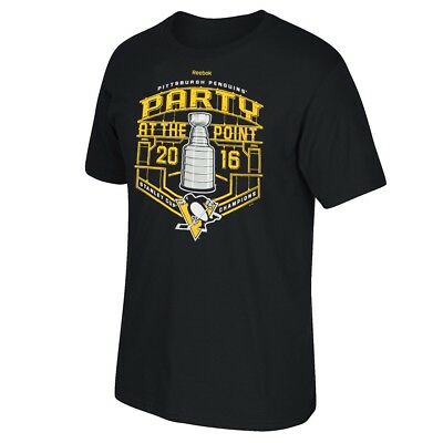 Pittsburgh Penguins 2016 Stanley Cup Champions "celebration" Black T-shirt Men's