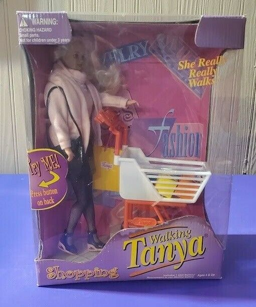 Walking Tanya Shopping Doll 1999 Gp Toys 18668 - New In Box - Vintage Sold Out