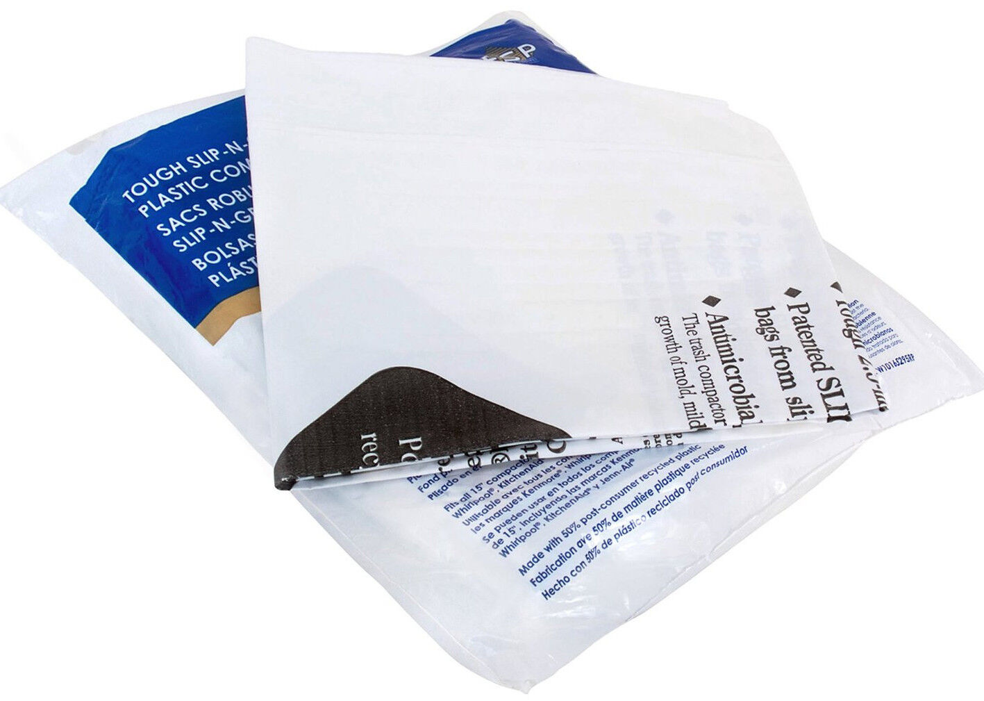 New 60 Pack Whirlpool 15 Inch Plastic Trash Compactor Bags W10165295rp 4318921