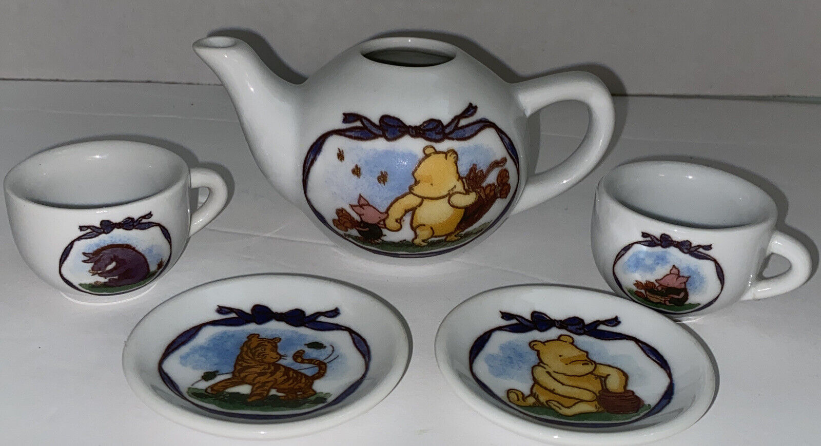 Schylling Disney Classic Winnie The Pooh & Friends Mini Tea Set 5pc Replacement