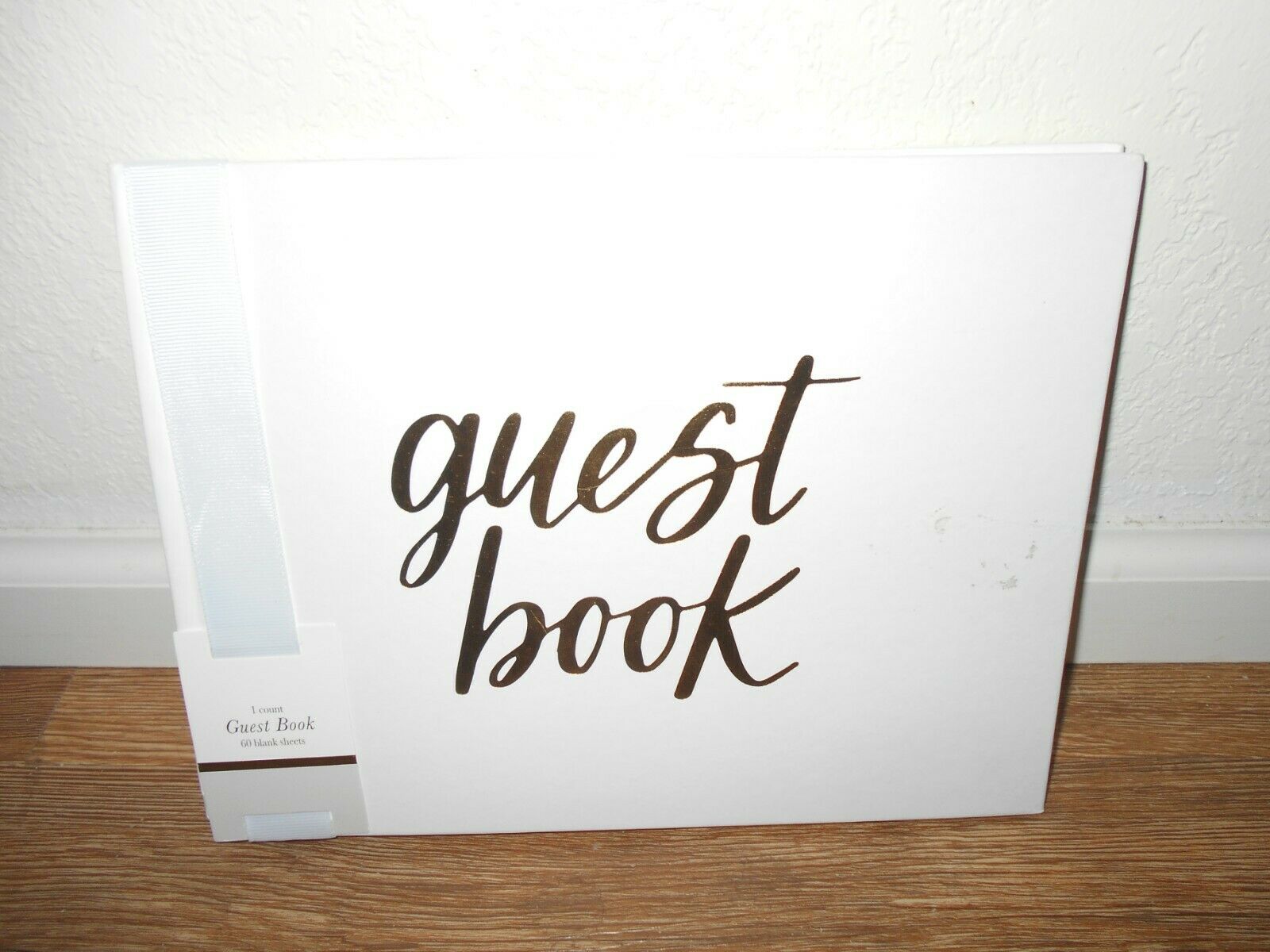 White 60 Count Guest Book