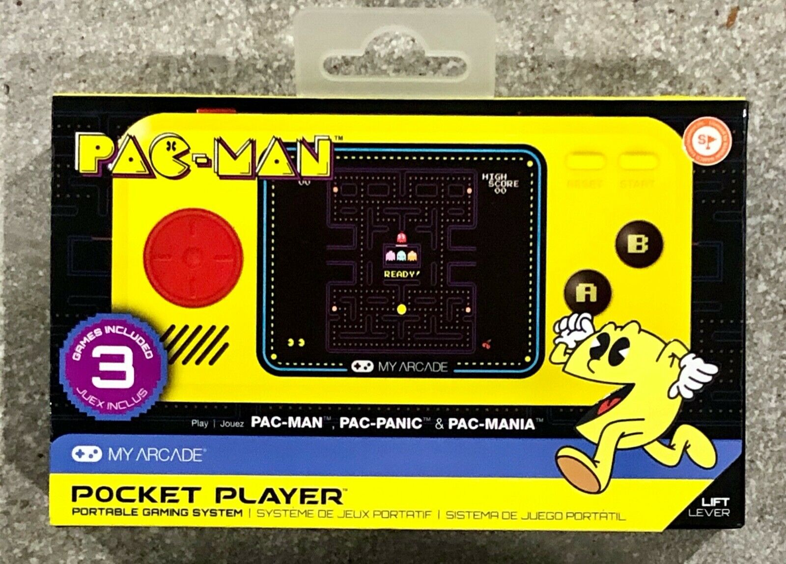 My Arcade - Pac-man Pocket Player Portable Gaming System (yellow/black) New!